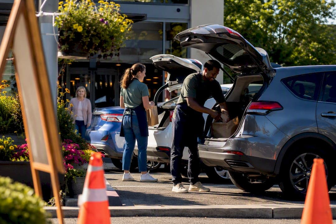 Grocery Curbside Pickup Etiquette That Keeps Three Cars Moving